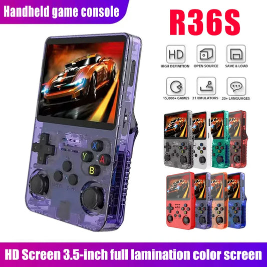 R36s Handheld Game Console